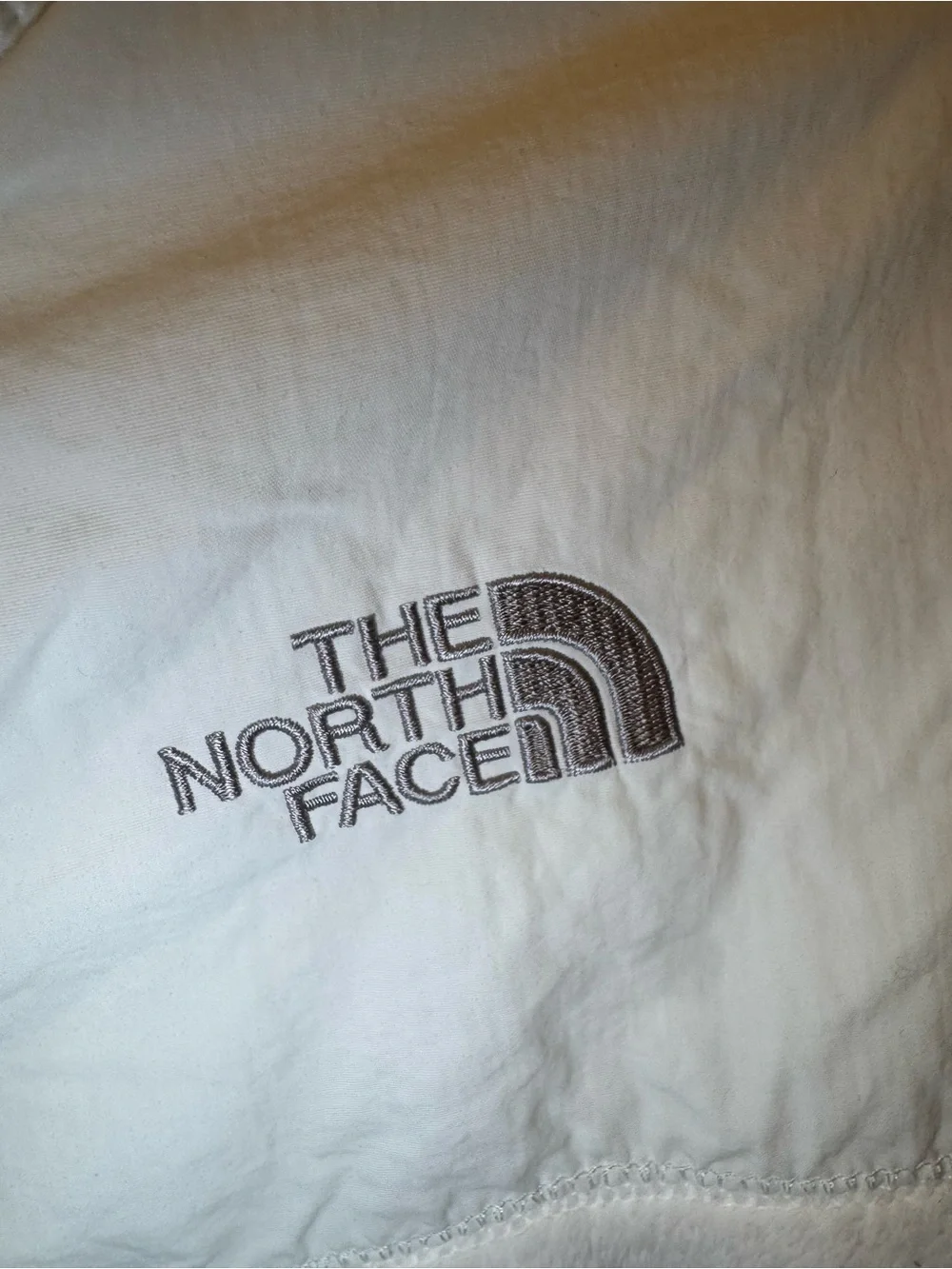 The North Face Girls White Teddy Fleece Jacket - Zip Front